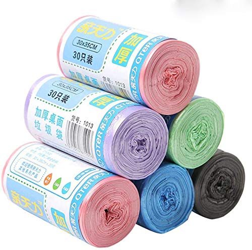150 Count 2 Gallon Trash Bags - Heavy Duty Small Trash Bags for Bathroom, Office & Kitchen Waste Disposal | Perfect for Small Trash Cans & Wastebaskets