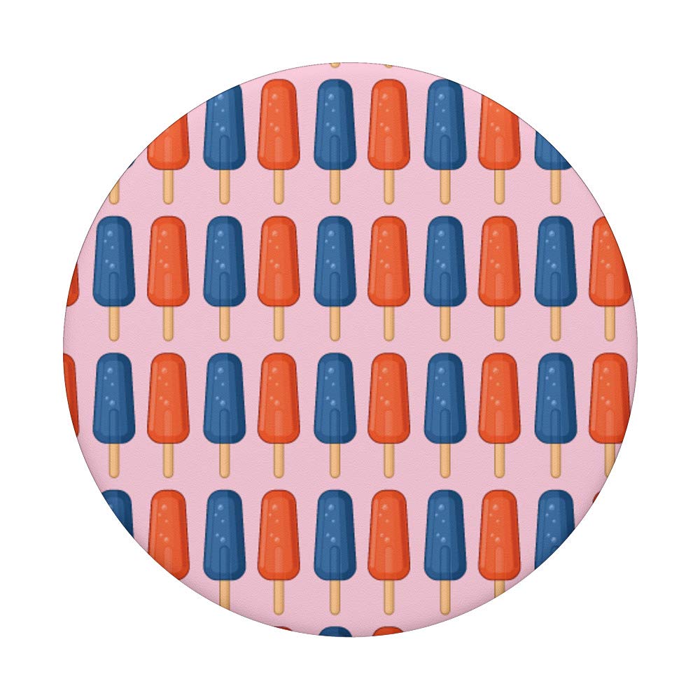 Funny Ice Pops Ice Lollies Pattern PopSockets Grip & Stand for iPhone, Samsung & Tablets - Perfect for Summer Snacks, Pool Parties & Outdoor Adventures