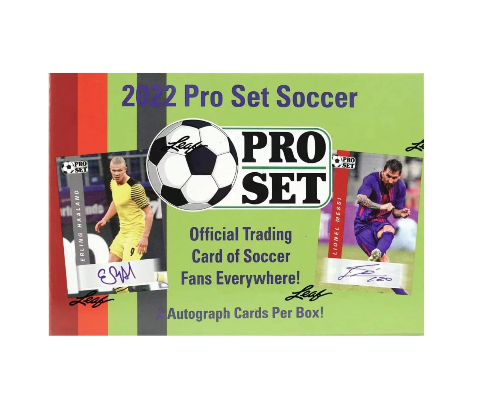 2022 Leaf Pro Set Soccer Hobby Box - 24 Pack Trading Cards Collection for Soccer Fans & Collectors - Perfect for Gifts, Tournaments, and Memorabilia Display
