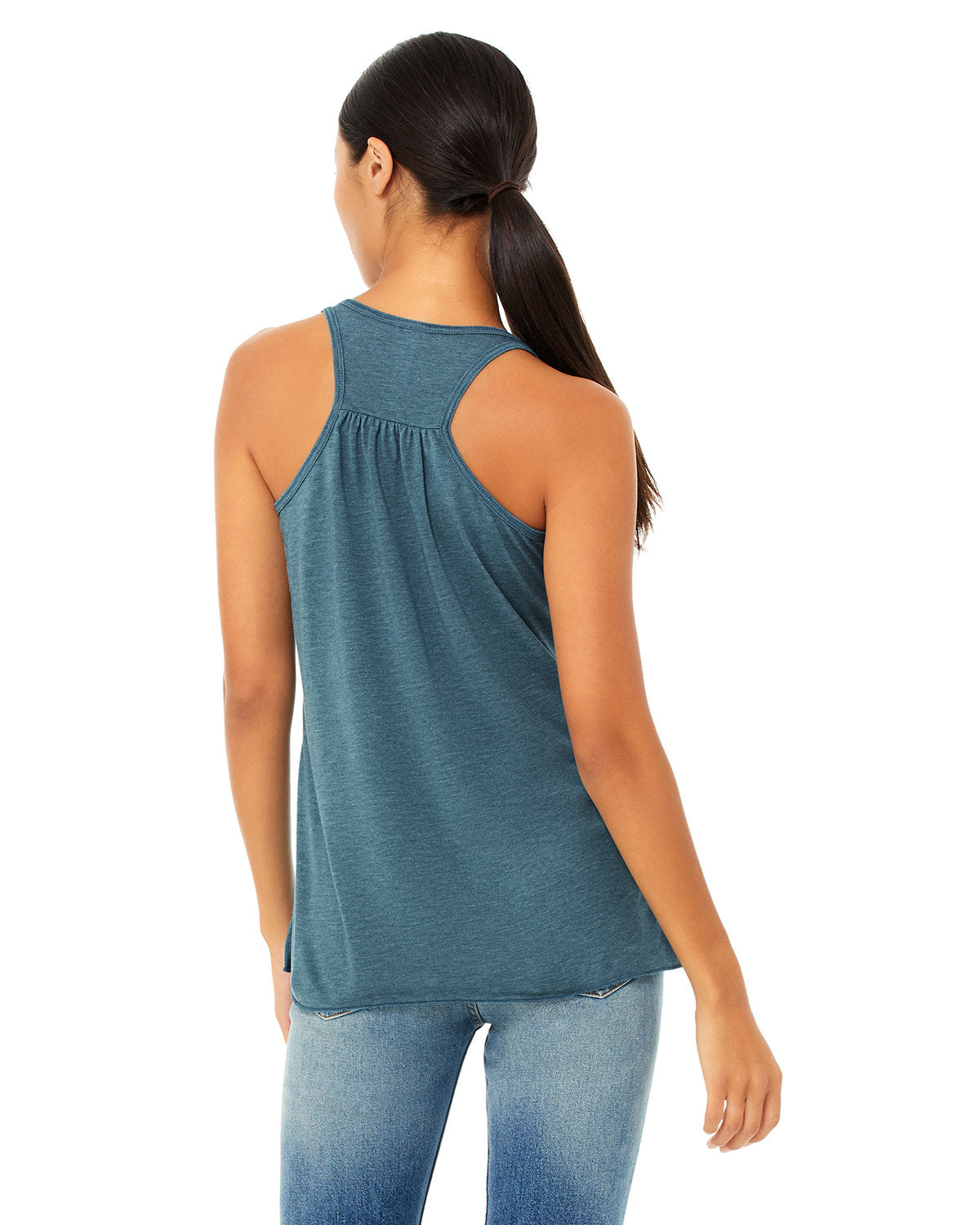 Bella + Canvas B8800 Women's Flowy Racerback Tank Top - Soft Breathable Workout Shirt for Yoga, Running & Summer Casual Wear