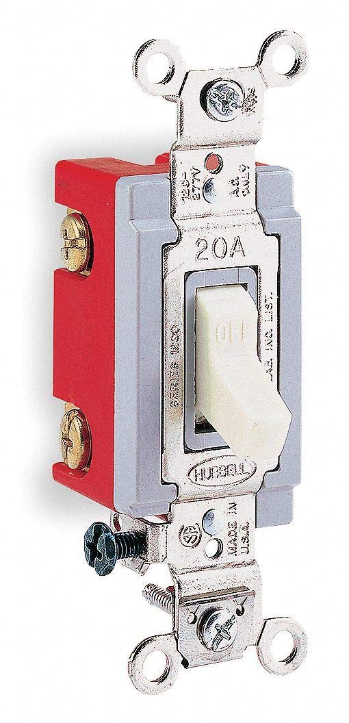 Hubbell Kellems 4-Way Toggle Wall Switch, Maintained Function, HBL1224I - Perfect for Home Lighting Control and Electrical Wiring Projects
