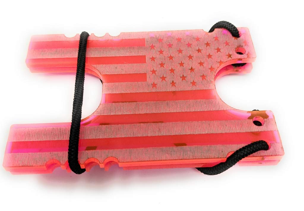 Tactical Shock Wallet - RFID Blocking EDC Wallet with American Flag Design for Men - Perfect for Travel, Outdoor Adventures & Everyday Carry (EDC)