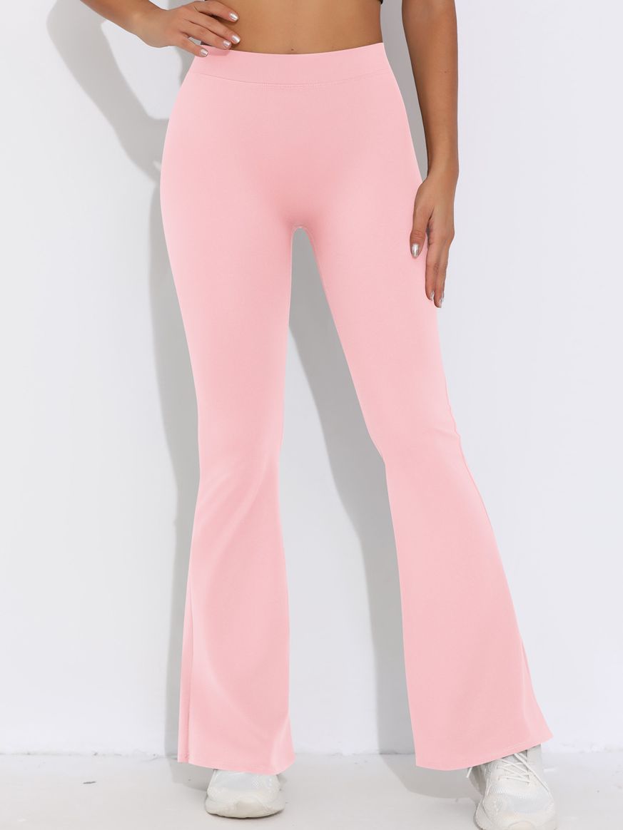 ZASUWA Women's V-Shaped Waist Scrunch Butt Lifting High Waisted Quick Dry Flare Leggings - Perfect for Yoga, Workout & Casual Wear