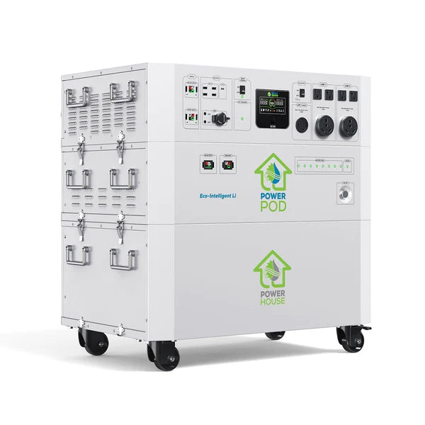 Nature's Generator Powerhouse Hybrid Platinum Plus PE System - Portable Solar Generator for Home Backup, Camping & Emergency Power Supply