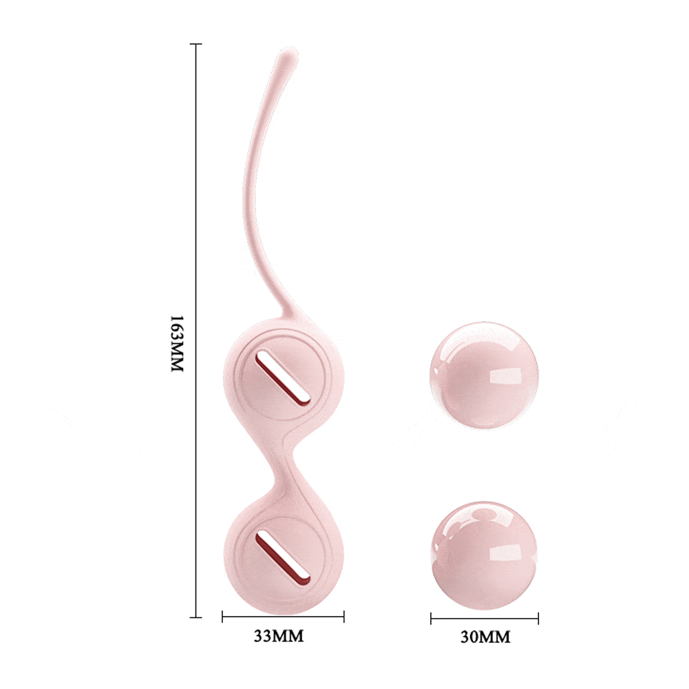Pretty Love Kegel Tighten Up 1 Light Pink - Vaginal Weights for Pelvic Floor Exercise, Postpartum Recovery & Intimacy Enhancement