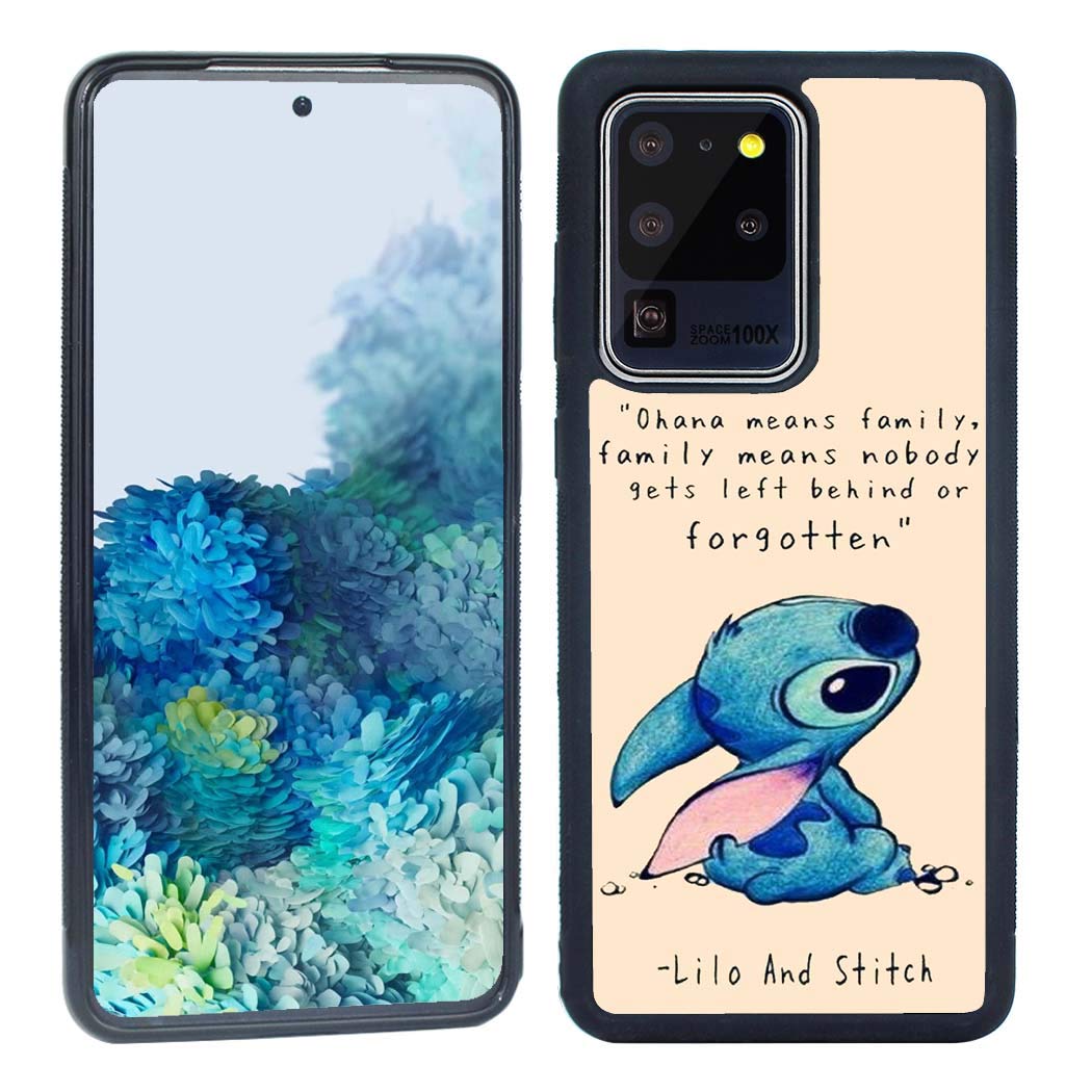 Lilo & Stitch Art Samsung Galaxy S20 Ultra 5G Phone Case - 6.9 Inch Anti-Slip Protective Cover with Grip - Perfect for Everyday Use, Travel & Disney Fans