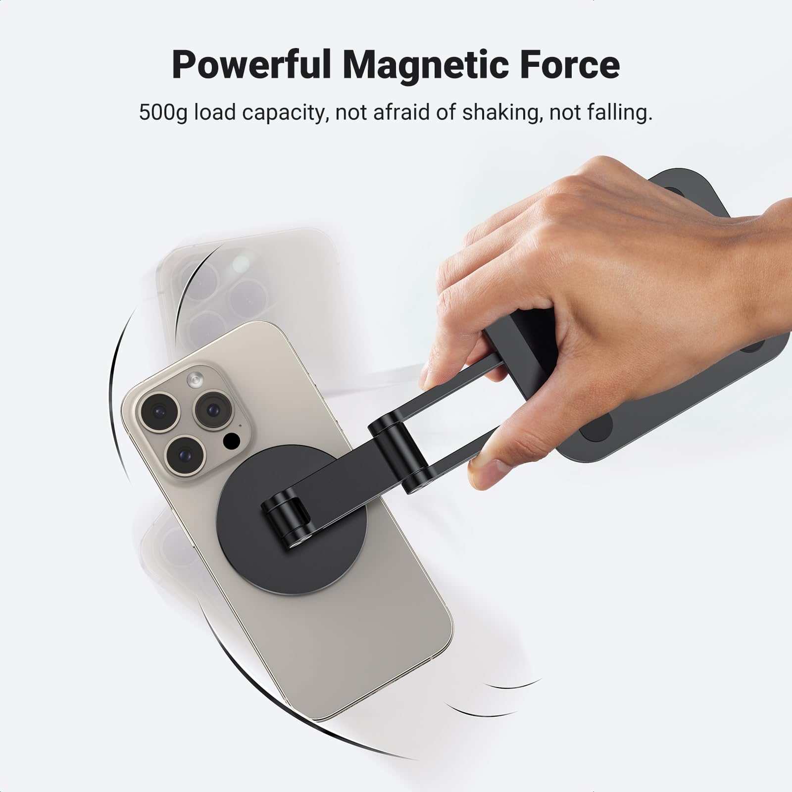 UGREEN Magnetic Phone Stand for iPhone 16/15/14 - Magsafe Holder for Desk & Car Use