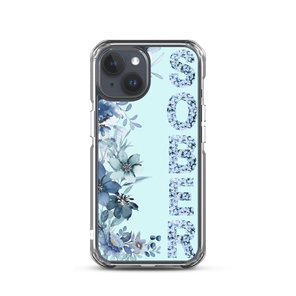 SOBER Blue Chinoiserie iPhone Case - MagSafe® Compatible Protective Cover for iPhone 13/14/15 Pro Max - Elegant Chinese Style Design for Everyday Use & Travel