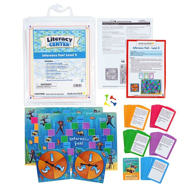 Inference Fun Level 2 Literacy Center for Grades 4-5 | Reading Comprehension Learning Game | Classroom & Homeschool Educational Activity