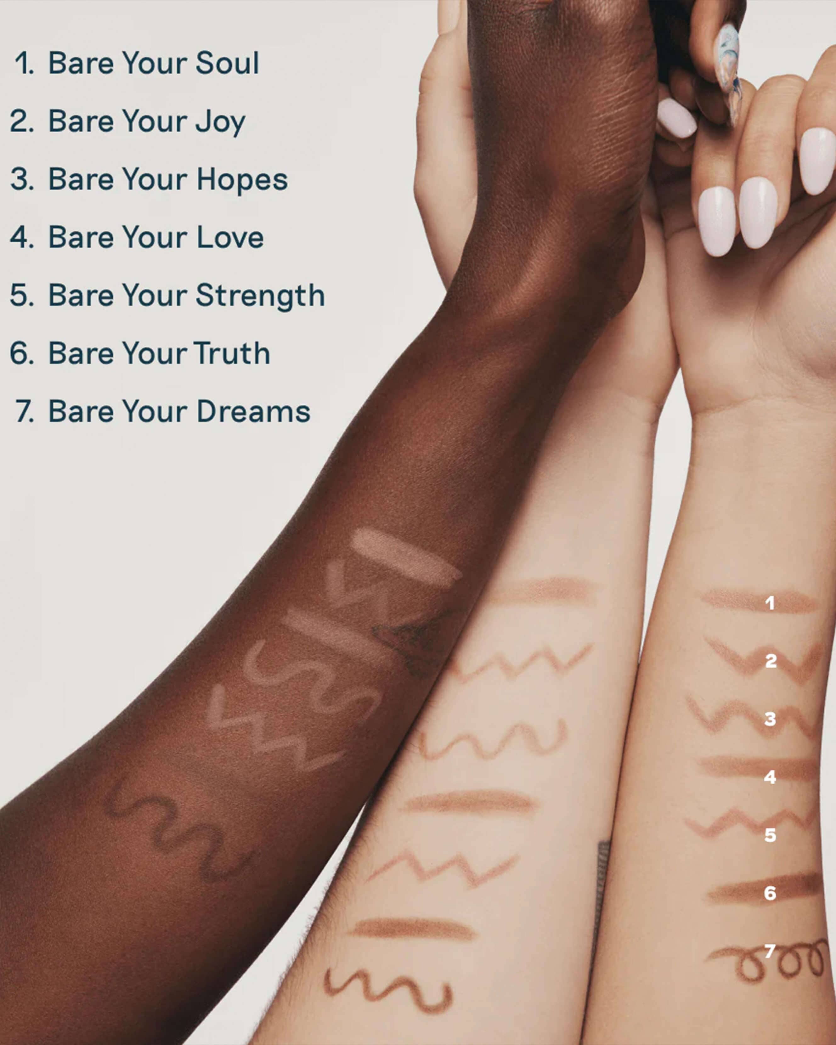 All Smiles Bare Lip Liner - Long Lasting Nude Lip Pencil for Natural Look | Perfect for Everyday Wear, Makeup Contouring & Enhancing Lip Shape