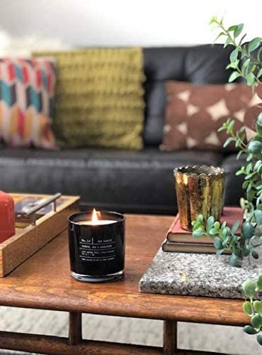 Luxury Tobacco Spice & Vanilla Scented Soy Candle | Hand-Poured in USA | Strong Fragrance & Long-Lasting 9oz Jar Candle for Home, Office, Spa & Romantic Ambiance