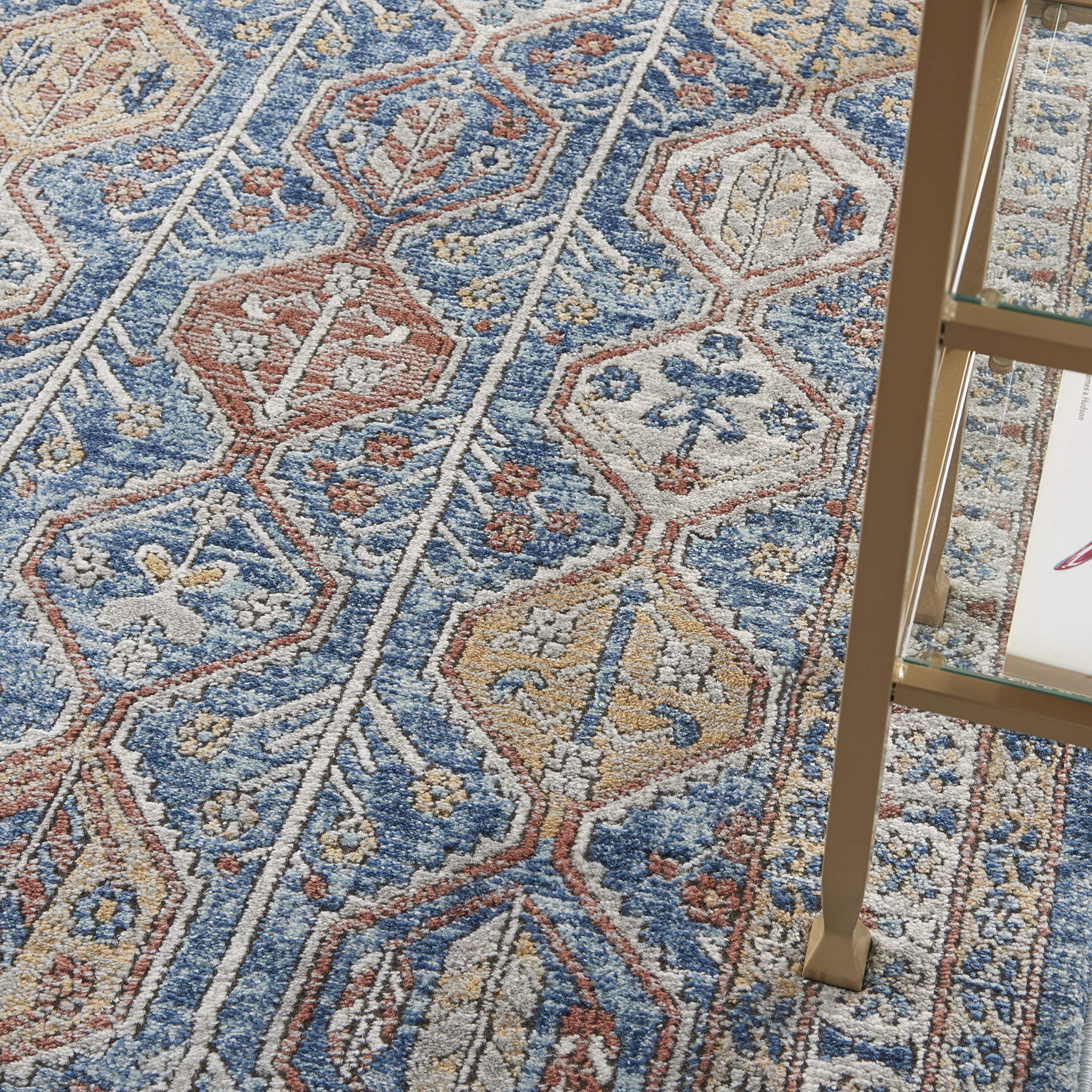 Nourison Concerto Bohemian Blue Multi 3'9