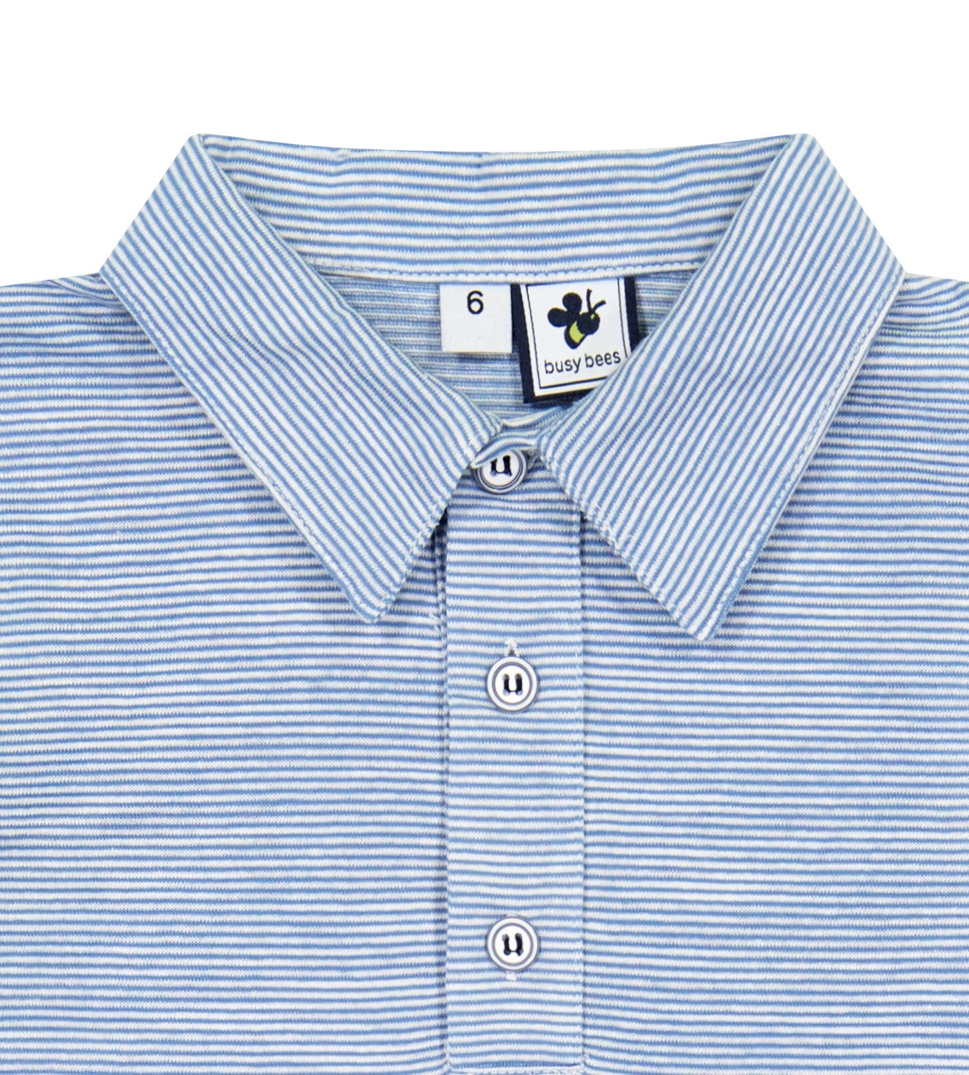 Boys Short Sleeve Polo Shirt - Classic Blue Chambray Cotton Casual Top for Kids | Perfect for School, Playdates & Summer Outfits