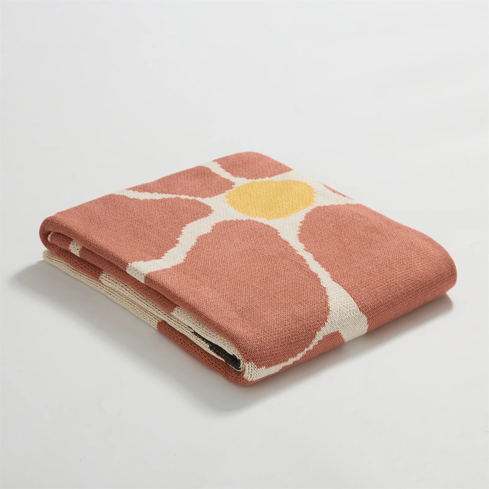 Blossom Meadow Woven Throw Blanket - Soft Cozy Knit Blanket for Couch, Bed & Sofa - Perfect for Home Decor, Gift & Winter Warmth