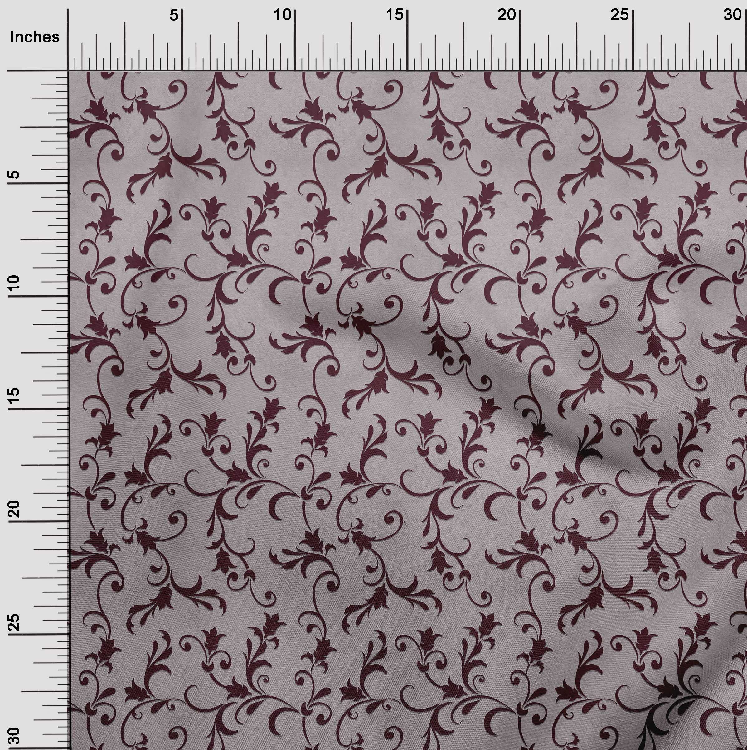 oneOone Viscose Jersey Dusty Pink Asian Baroque Print Fabric by The Yard - 60 Inch Wide Soft Draping Material for Dresses, Blouses & DIY Fashion Projects