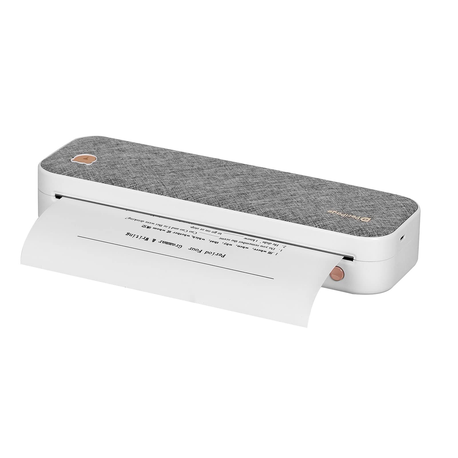 PeriPage A4 Wireless Thermal Printer - Portable Direct Thermal Transfer Printer for Photos & Documents, USB & Bluetooth Connectivity, Supports 2