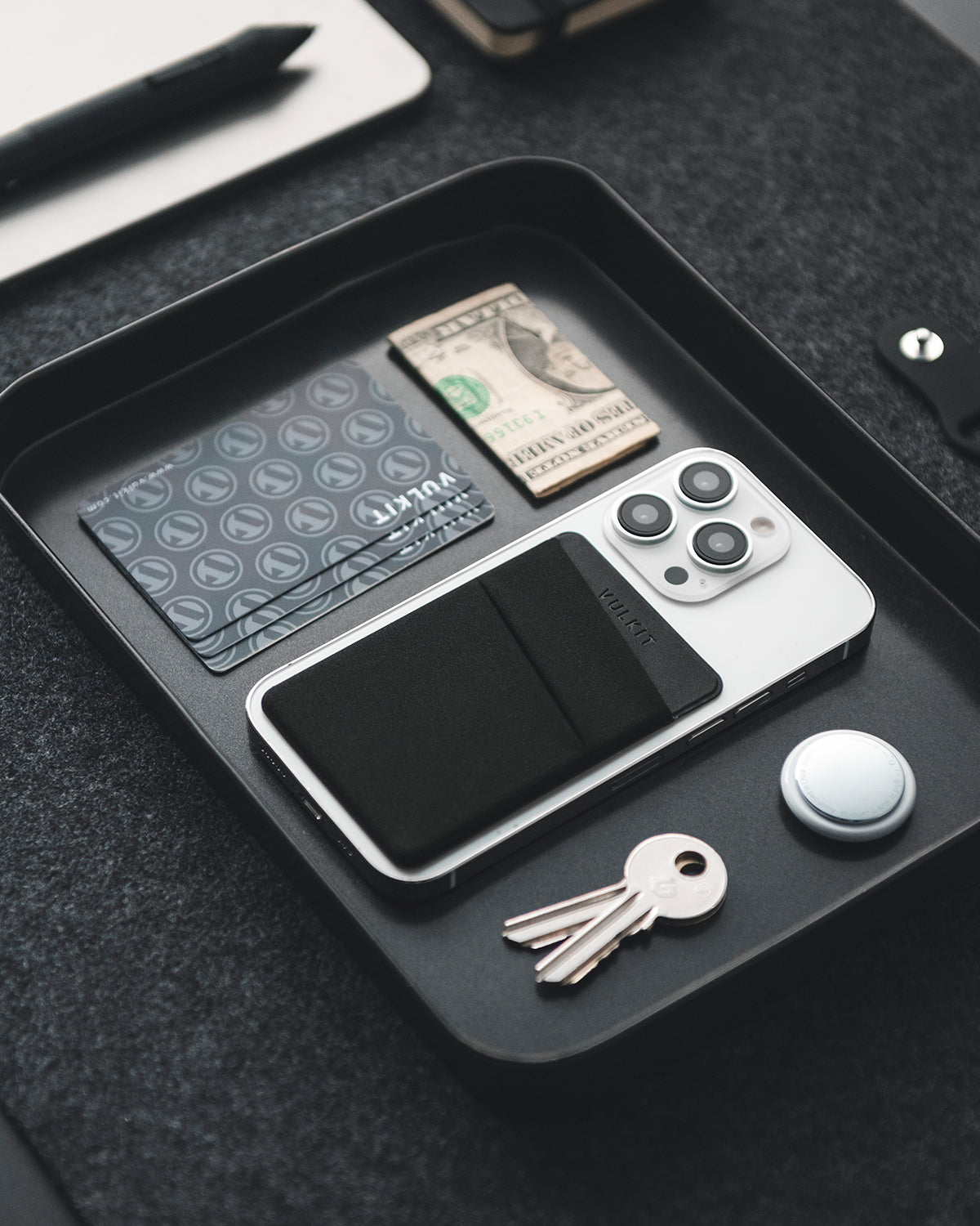 VPA105 Slim Elastic Adhesive Phone Card Holder - Sticky Pocket for Credit Cards, IDs & Cash - Perfect for Phones, Wallets & Travel Accessories