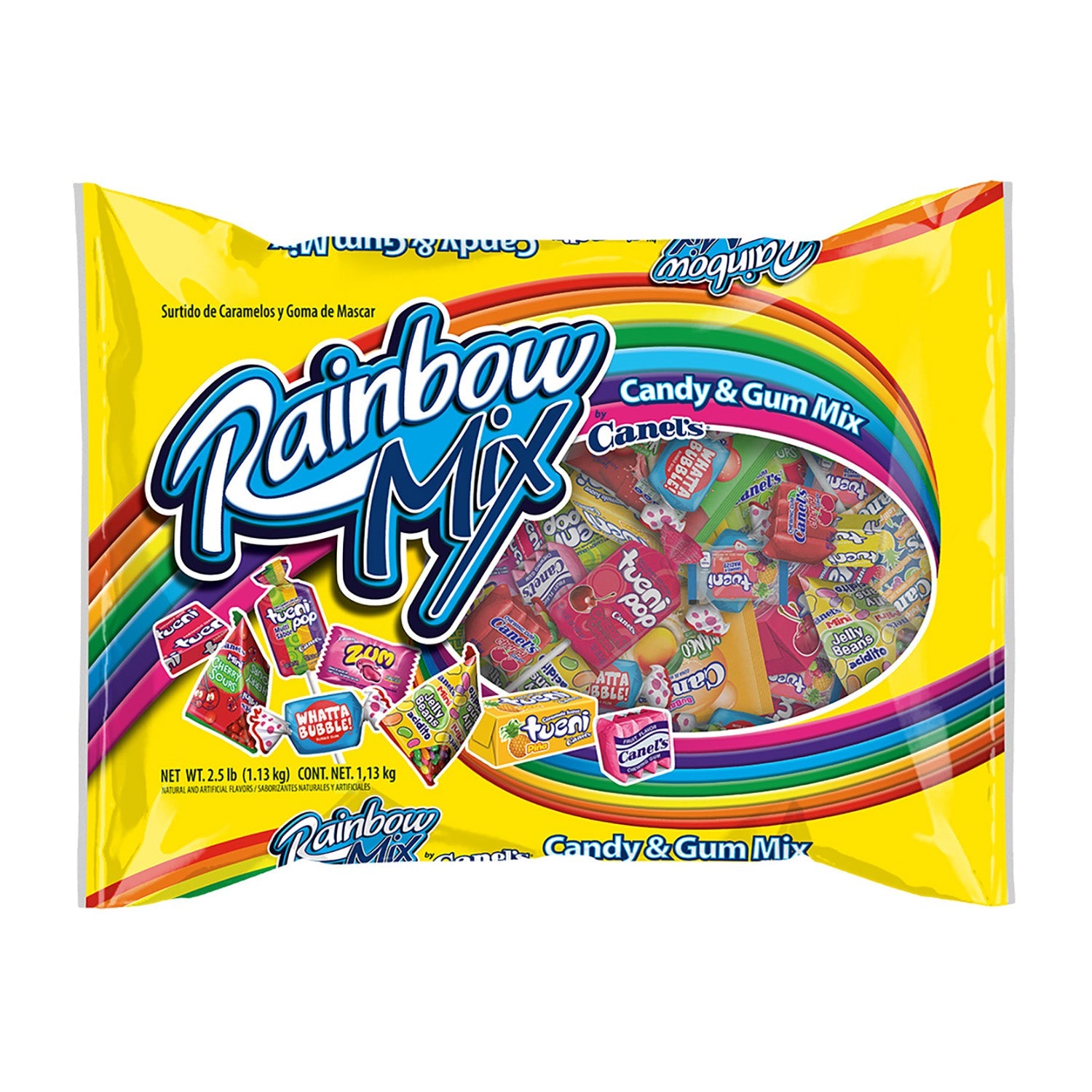 Rainbow Canels Candy Mix - 2.5lb Bulk Bag - Perfect for Party Favors, Baking Decorations & Sweet Treats