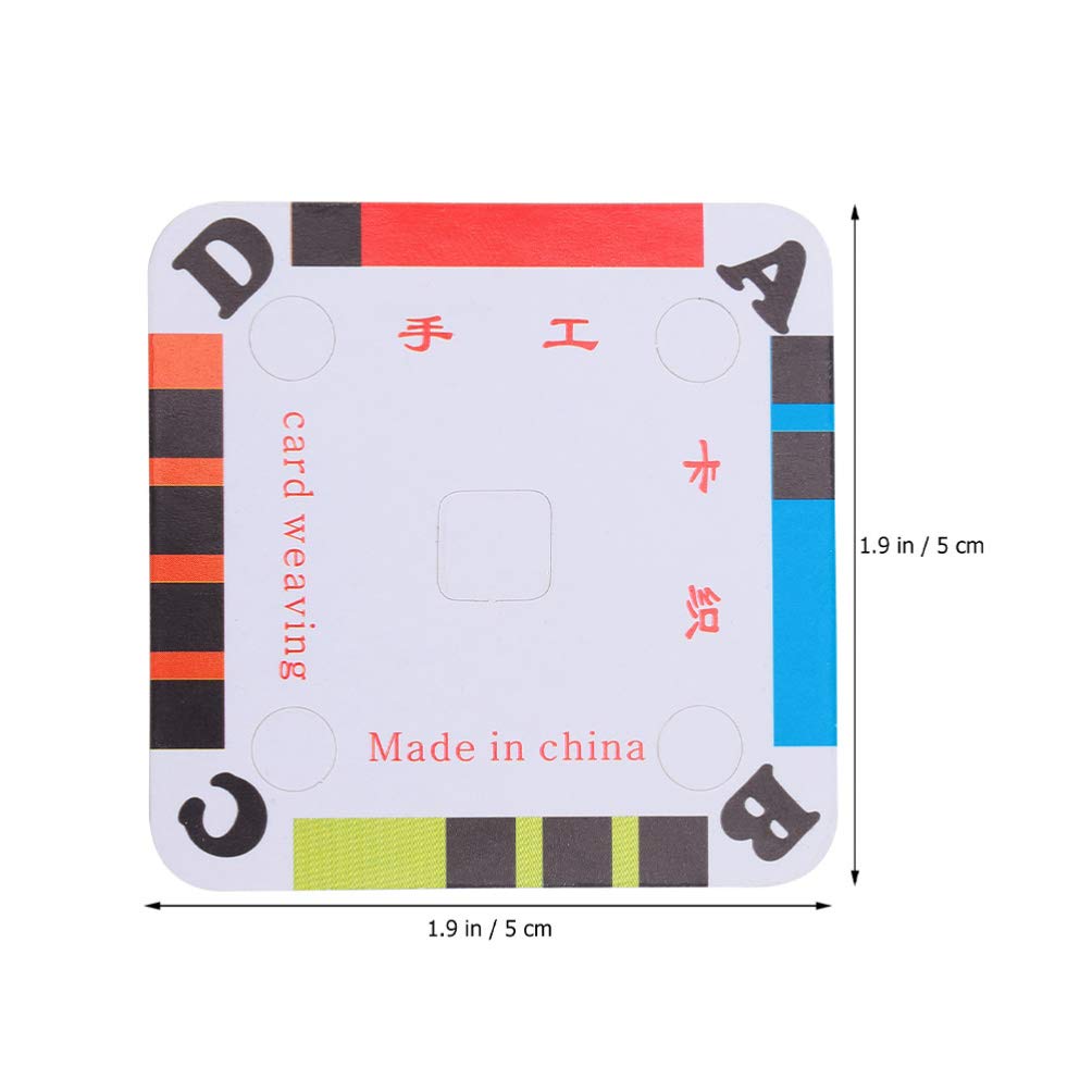 200Pcs Weaving Cards for Inkle Loom - 5cm Cardboard Tablet Weaving Supplies | DIY Handmade Weaving Tools for Craft Projects, Loom Weaving & Fiber Art Creations