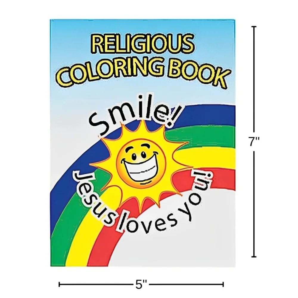 Bible Coloring Book for Kids - 72 Religious Christian Pages for Sunday School & VBS - Faith Education Activity