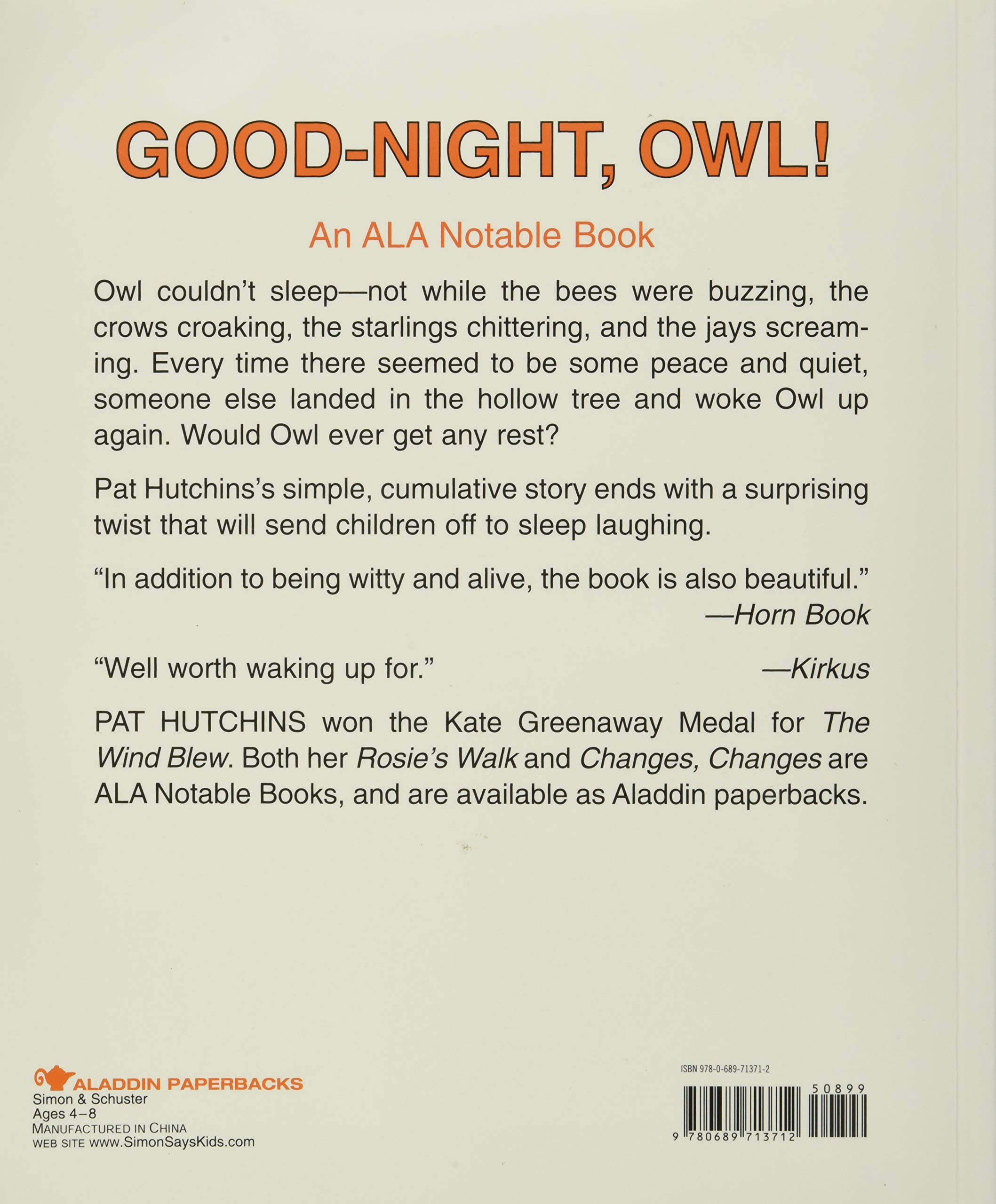 Good-Night, Owl! - Children's Bedtime Story Book for Peaceful Sleep | Perfect for Nighttime Reading, Baby Showers & Nursery Decor