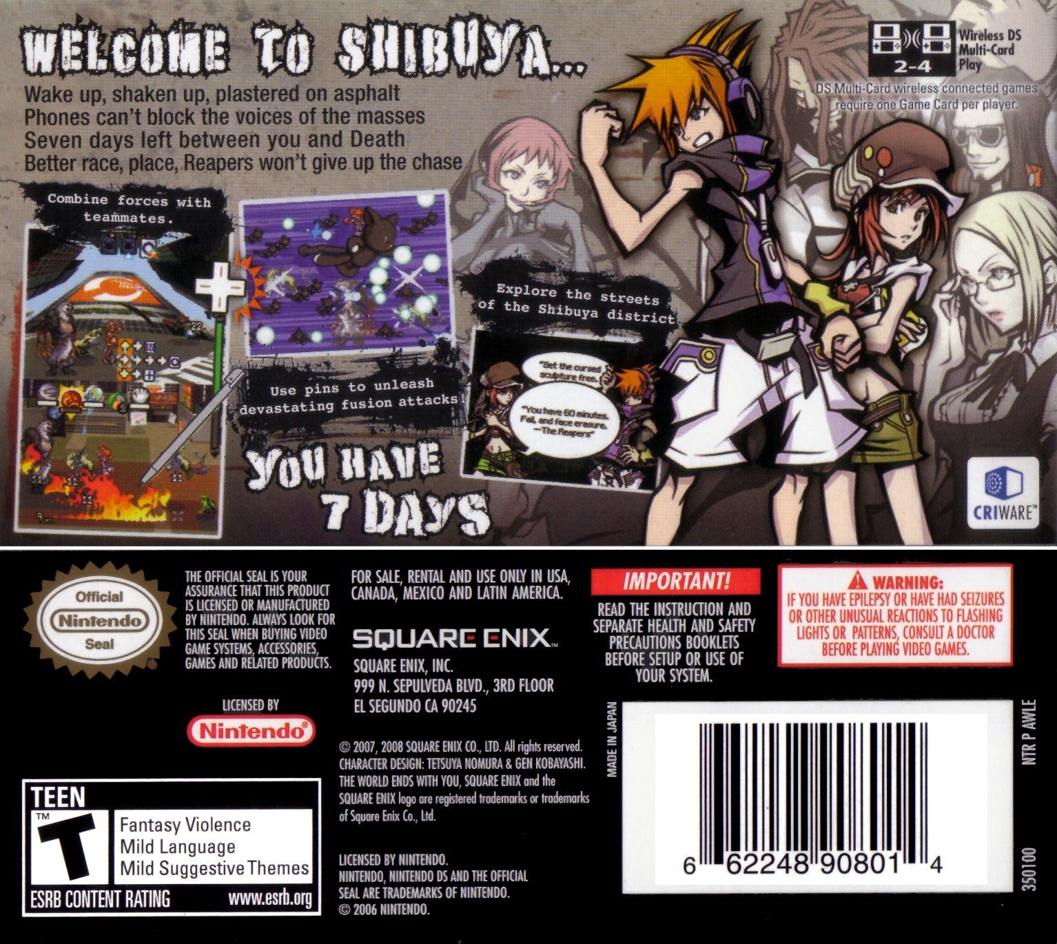 The World Ends With You - Stylish Urban Fashion RPG for Nintendo Switch | Perfect for Anime & Manga Fans