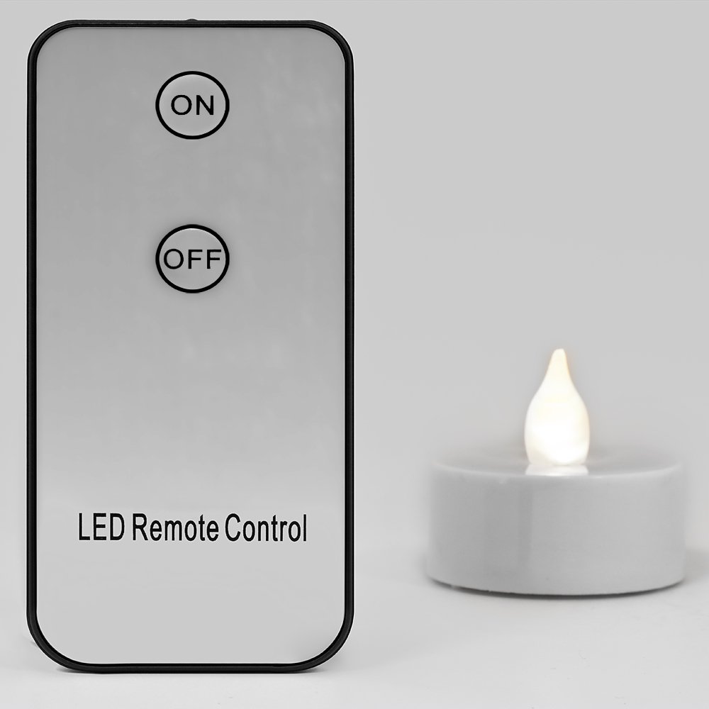 30 LED Tea Lights Set with Remote Control - Battery Operated Flameless Candles, Warm White Flickering Flames, 3.7cm Safe Electric Candles for Weddings, Parties, Home Decor & Romantic Ambiance