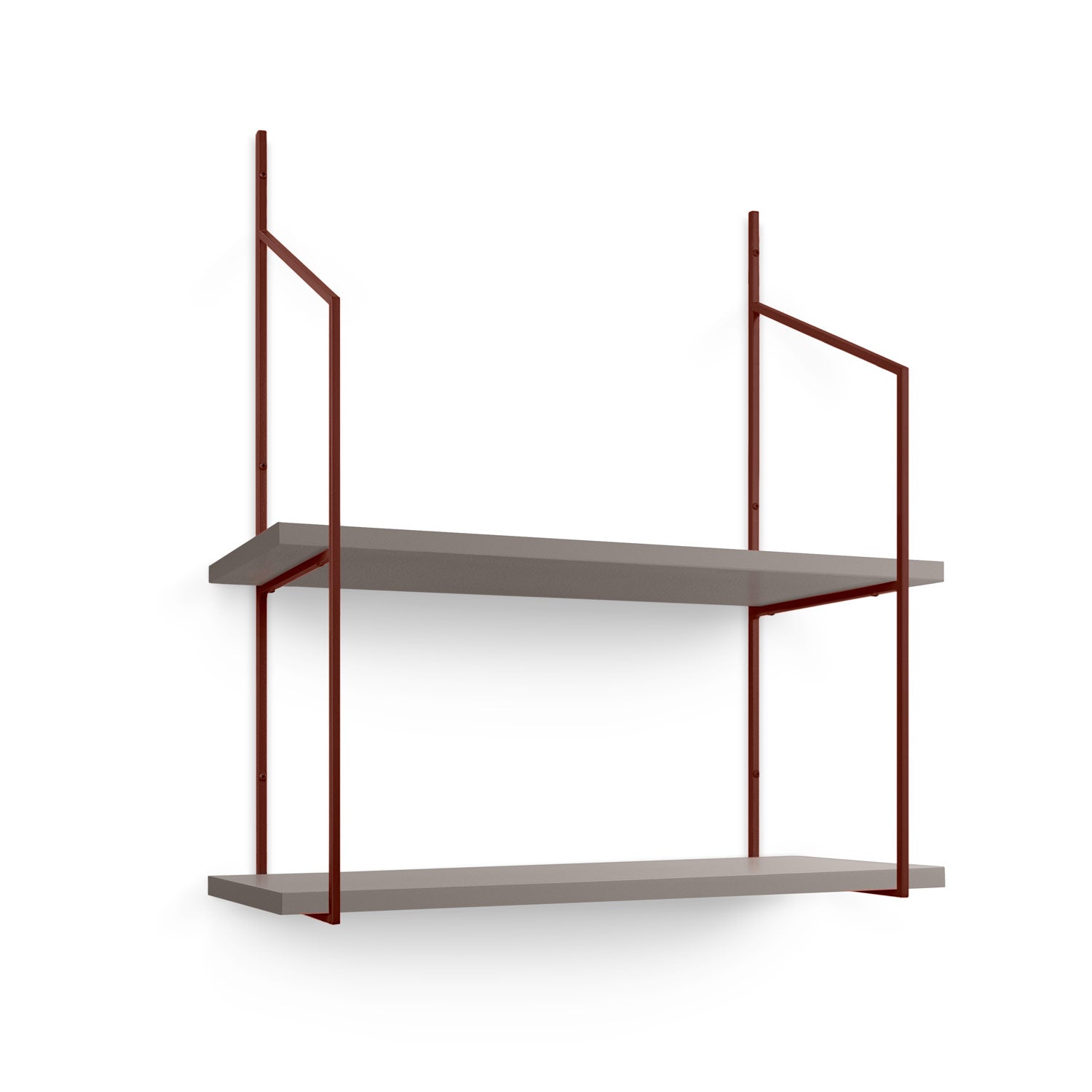 2-Tier Bamboo Shelf - Rustic Wooden Storage Organizer for Bathroom, Kitchen, or Living Room - Space Saving Home Decor