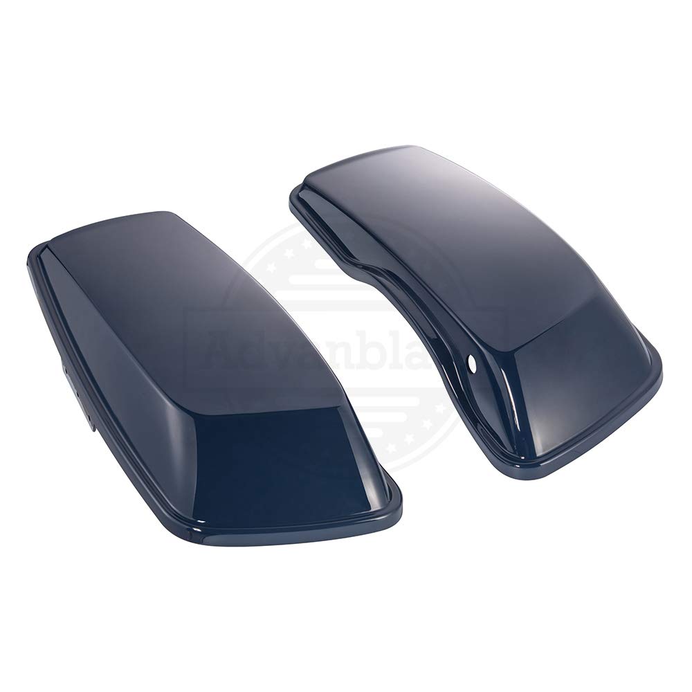 Moto Onfire US Stock Billiard Blue Saddlebag with Regular Lids - Compatible with Harley Touring Street Glide Hard Saddlebags (2014-2022 Models) | Perfect for Motorcycle Storage & Long-Distance Riding