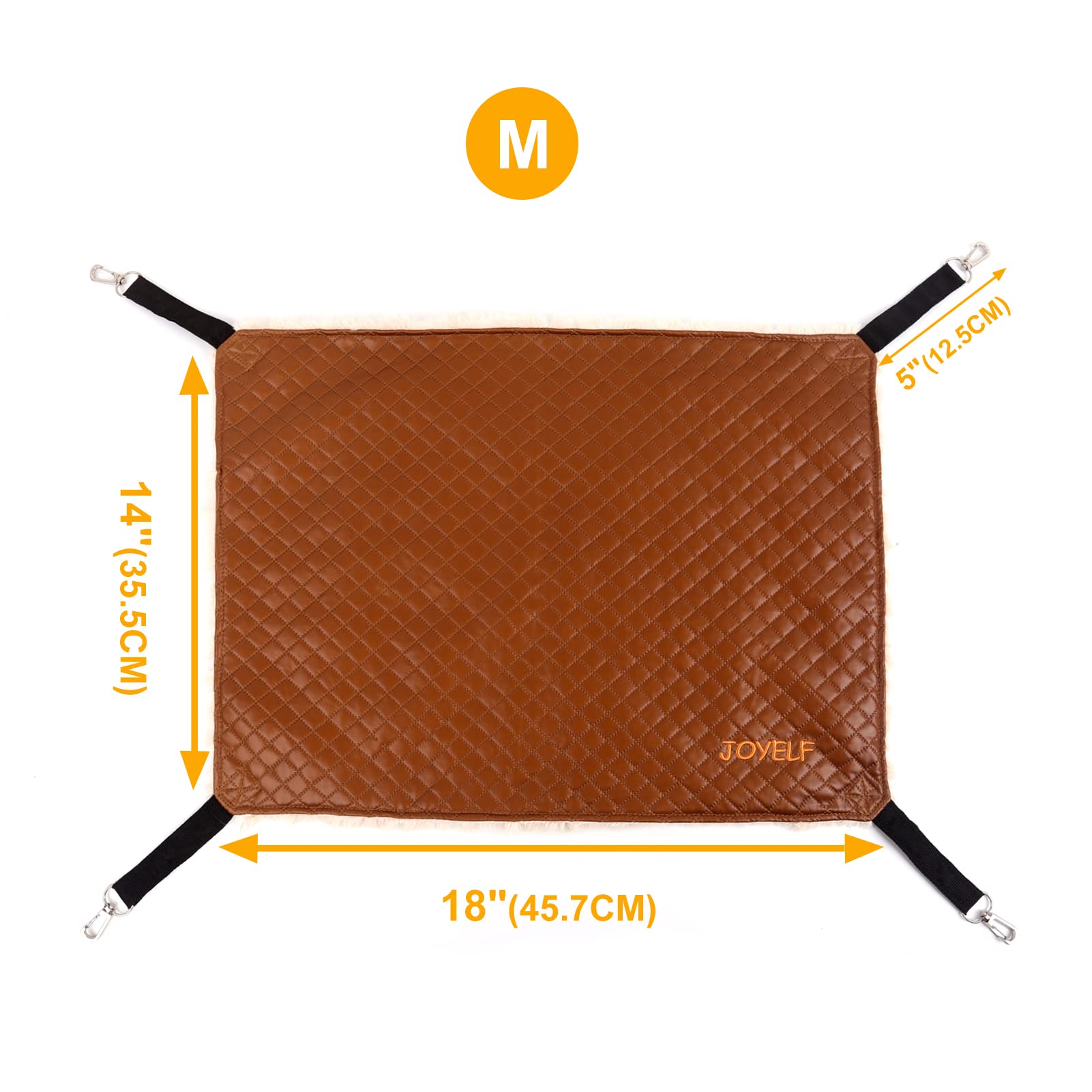 Reversible Cat Hammock Bed - Soft Hanging Pet Bed for Kittens, Ferrets, Puppies & Small Animals | Medium Size Cage Mount | Perfect for Indoor Relaxation & Nap Time