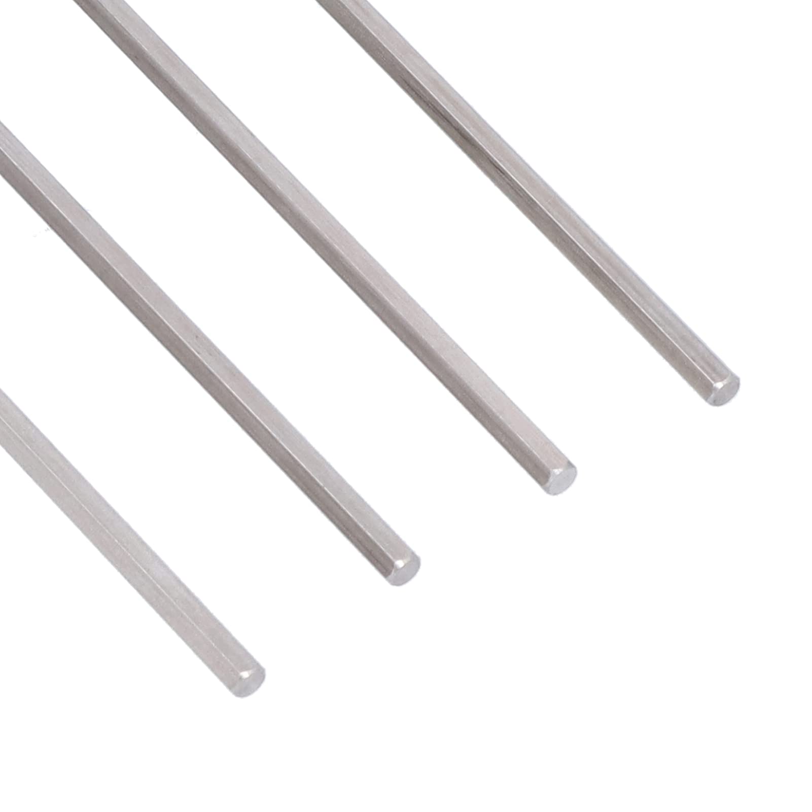 5mm Hexagonal Shaft Rod - 4Pcs Wear-Resistant Hex Bar for CNC Lathe & Robotics - Perfect for DIY Robot Arms, 3D Printer Upgrades, and Industrial Automation Equipment