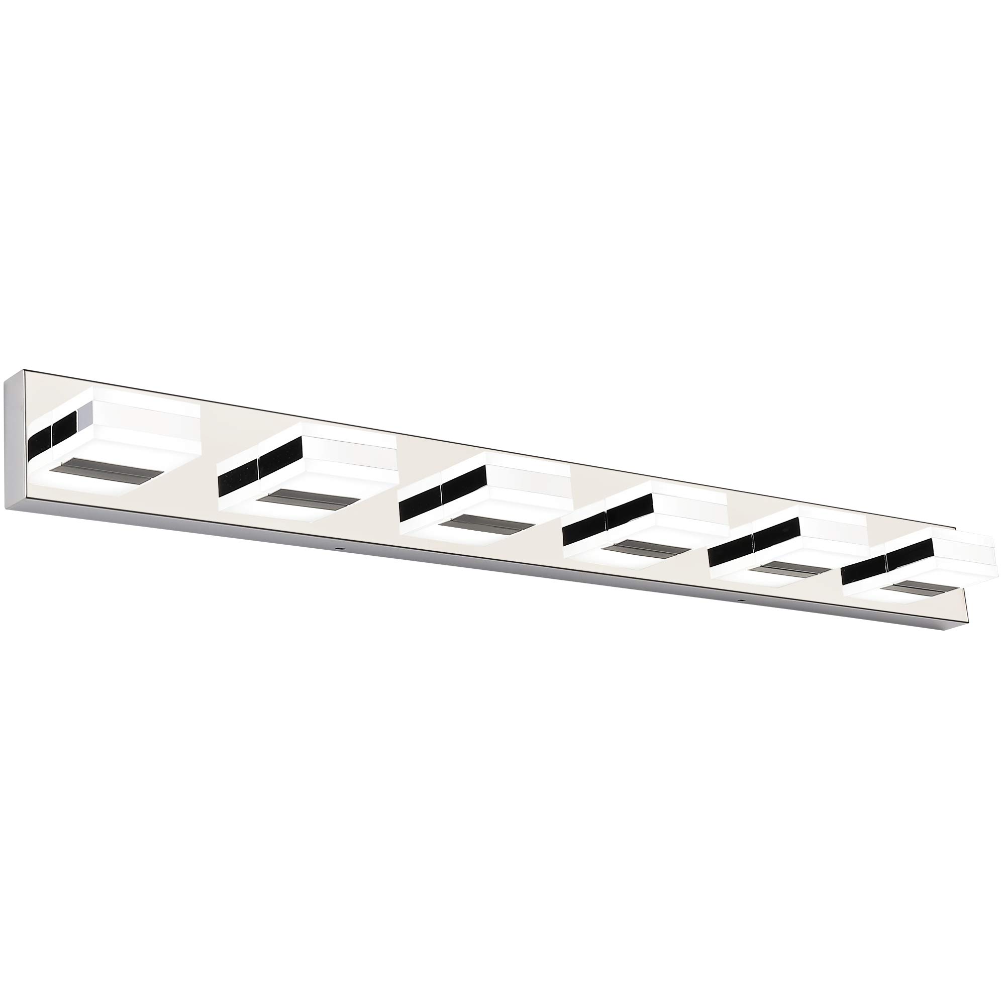 Modern LED Bathroom Vanity Lights - Chrome & Nickel Finish for Mirror Fixture | Perfect for Home & Hotel Bathrooms