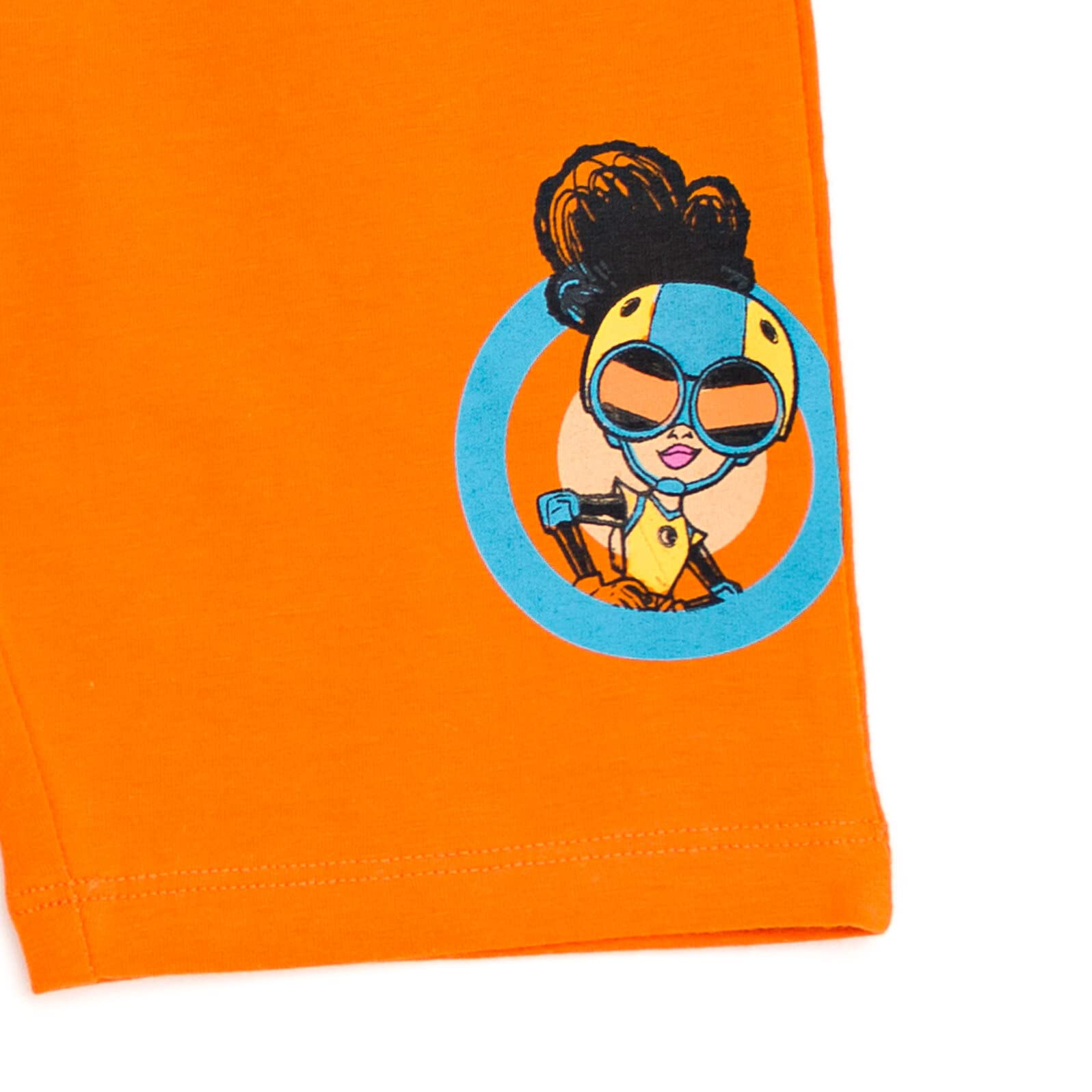 Marvel Moon Girl and Devil Dinosaur Oversized Drop Shoulder T-Shirt & Bike Shorts Outfit Set for Girls (Little Kid to Big Kid) - Perfect for Cosplay, Birthday Parties & Superhero Dress-Up
