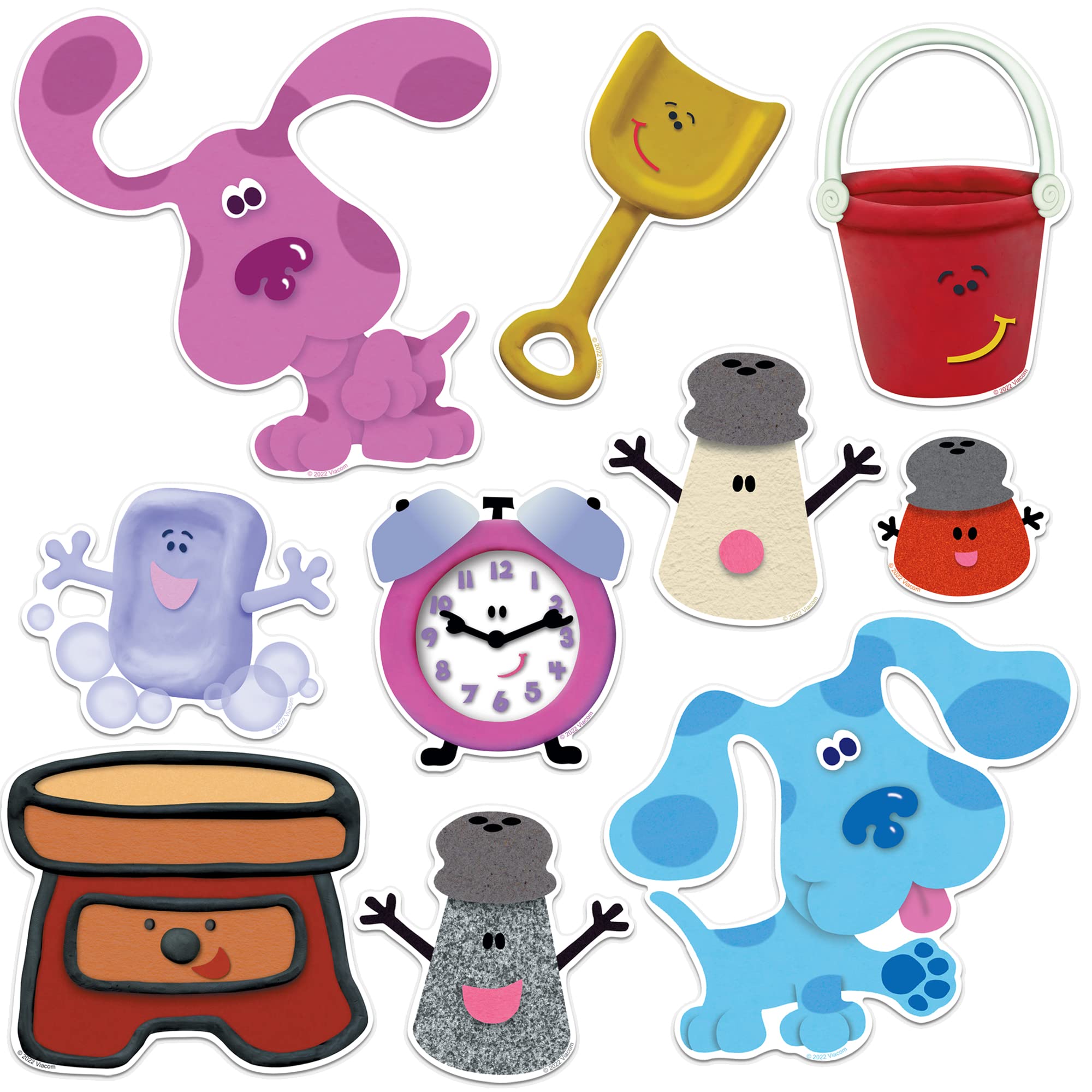 Blue's Clues Large Die-Cut Vinyl Stickers Variety Pack - 50+ Premium Decals for Laptop, Water Bottle, Scrapbook, Tablet, Skateboard | Indoor & Outdoor Use - Perfect for Kids Room Decor, School Supplies & DIY Crafts