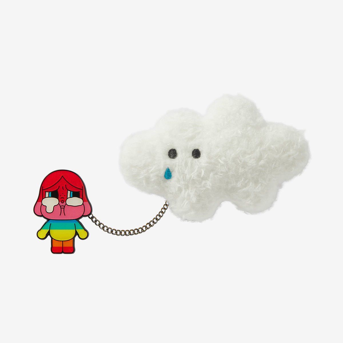CryBaby Crying Again Series Plush Badge - Soft Collectible Pin for Backpacks, Jackets & Accessories - Perfect for Anime Fans & Kawaii Fashion
