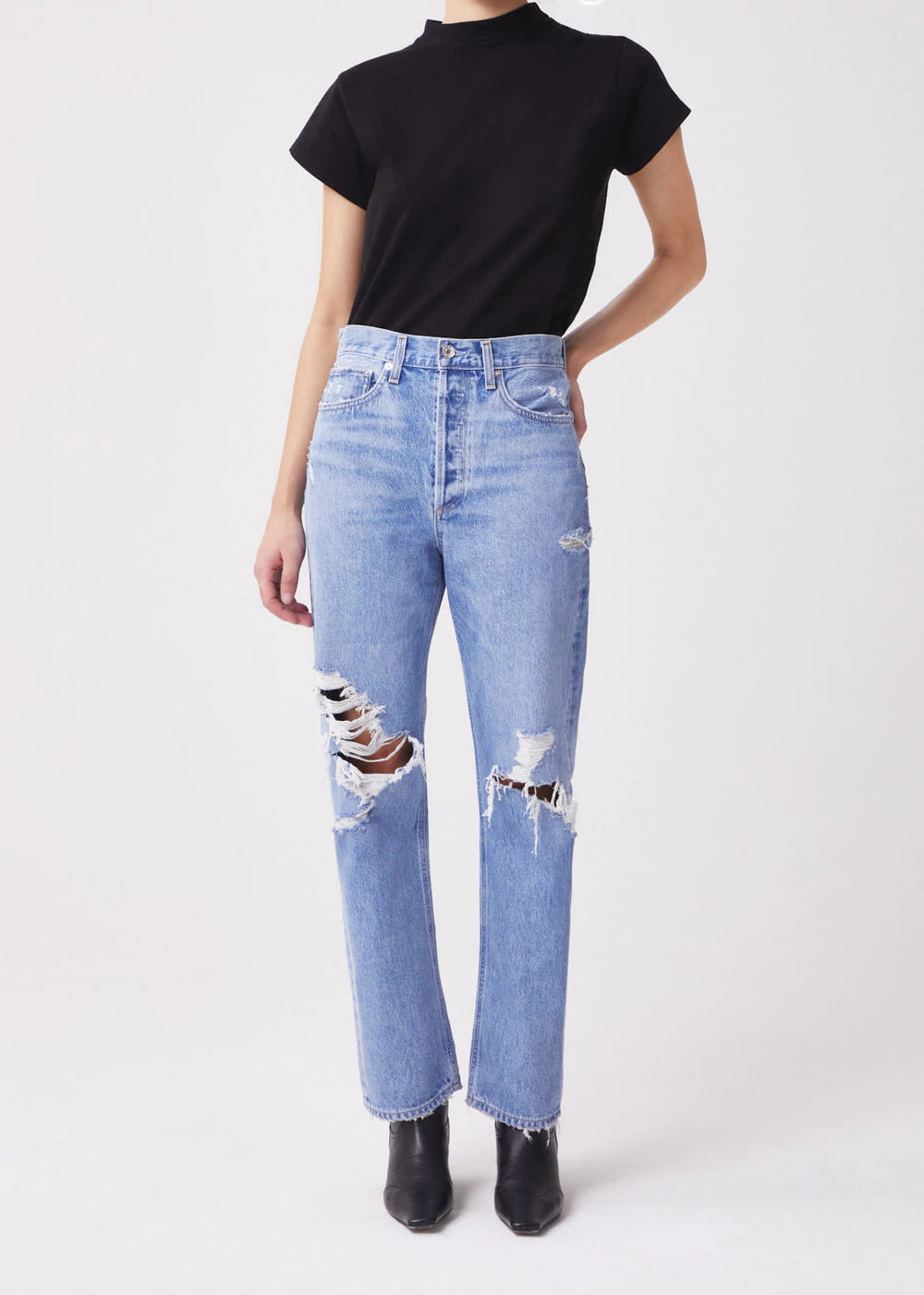 90s Mid Rise Loose Fit Jeans for Women - Vintage Denim Pants - Comfortable Casual Wear for Fall & Winter | Perfect for Everyday Outfits, Street Style and Retro Fashion