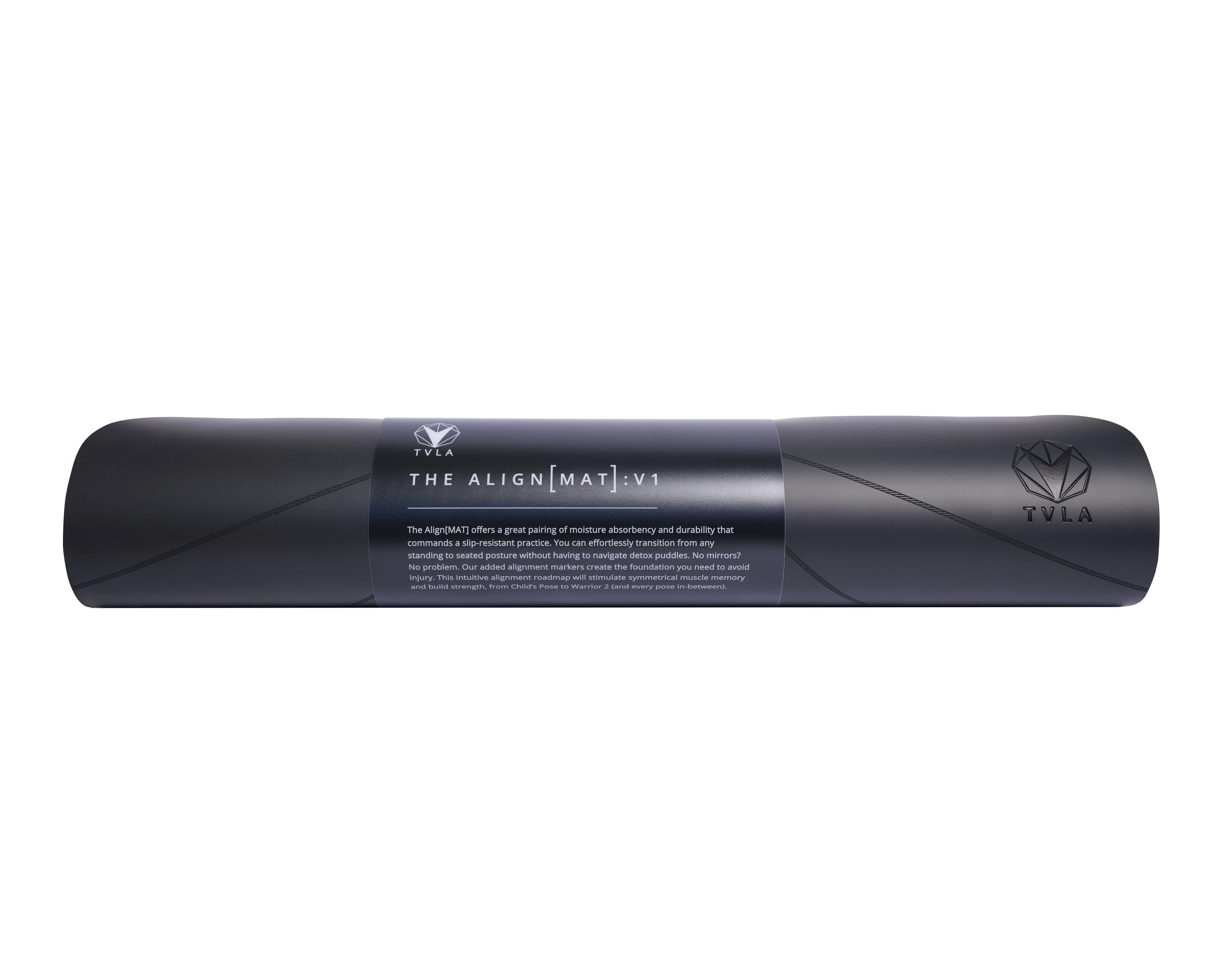 Premium Yoga Mat with Alignment Markers - Non-Slip, Sweat Absorbing Workout Mat for Home & Studio - Extra Large 28