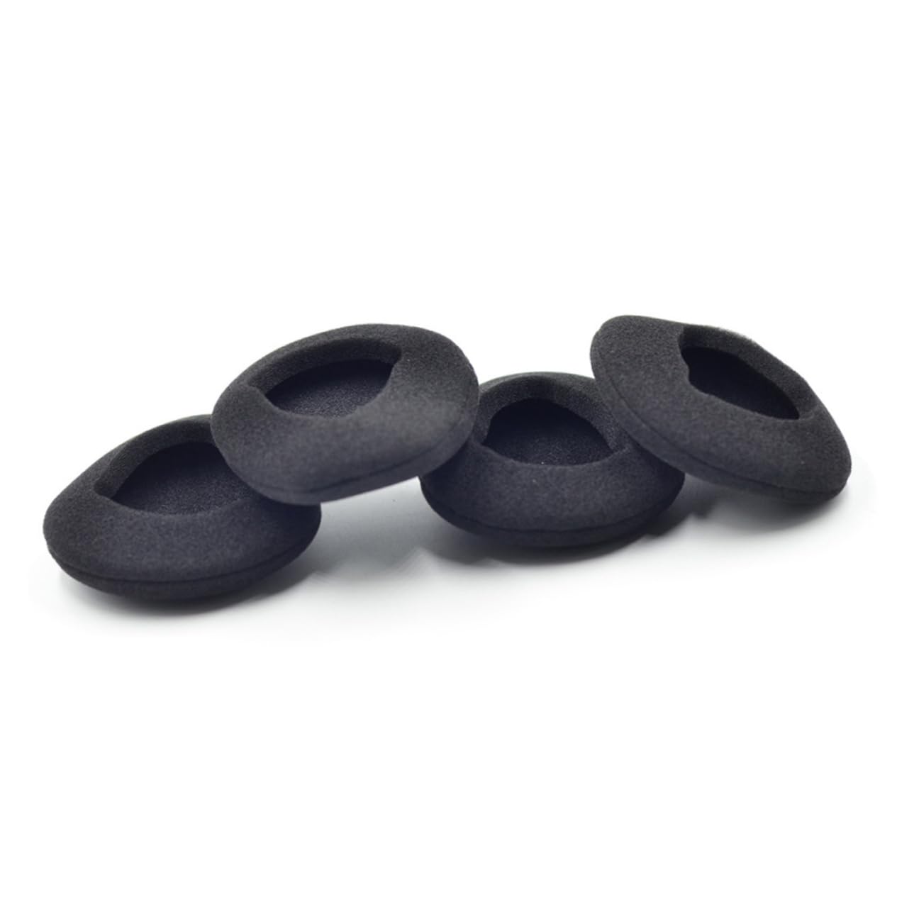 24 Pcs Replacement Headphone Ear Cushions - Soft Sponge Pads for Wired Headsets (Black) - Comfortable Fit for Music, Gaming & Office Use