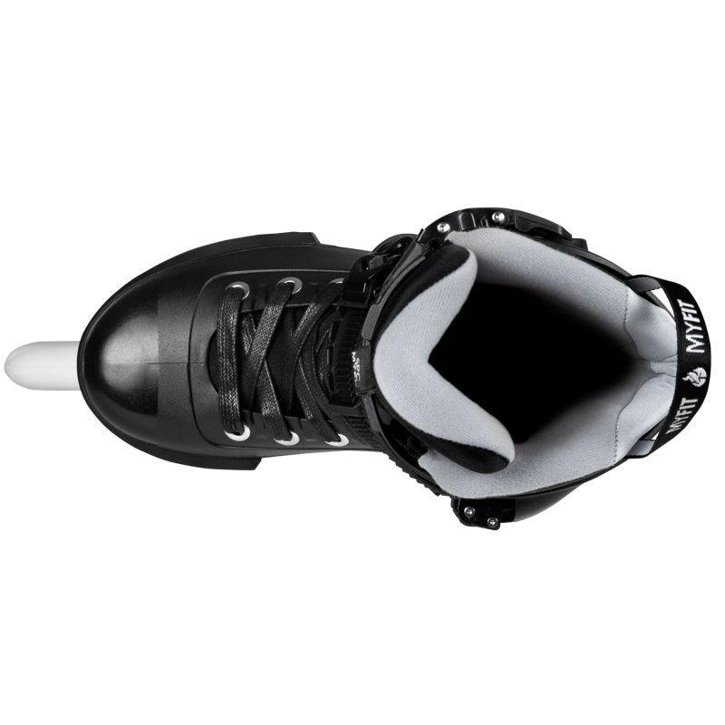 Powerslide Next Pro Black 110mm Inline Skates for Adults - High Performance Speed Skates for Fitness, Racing & Urban Skating
