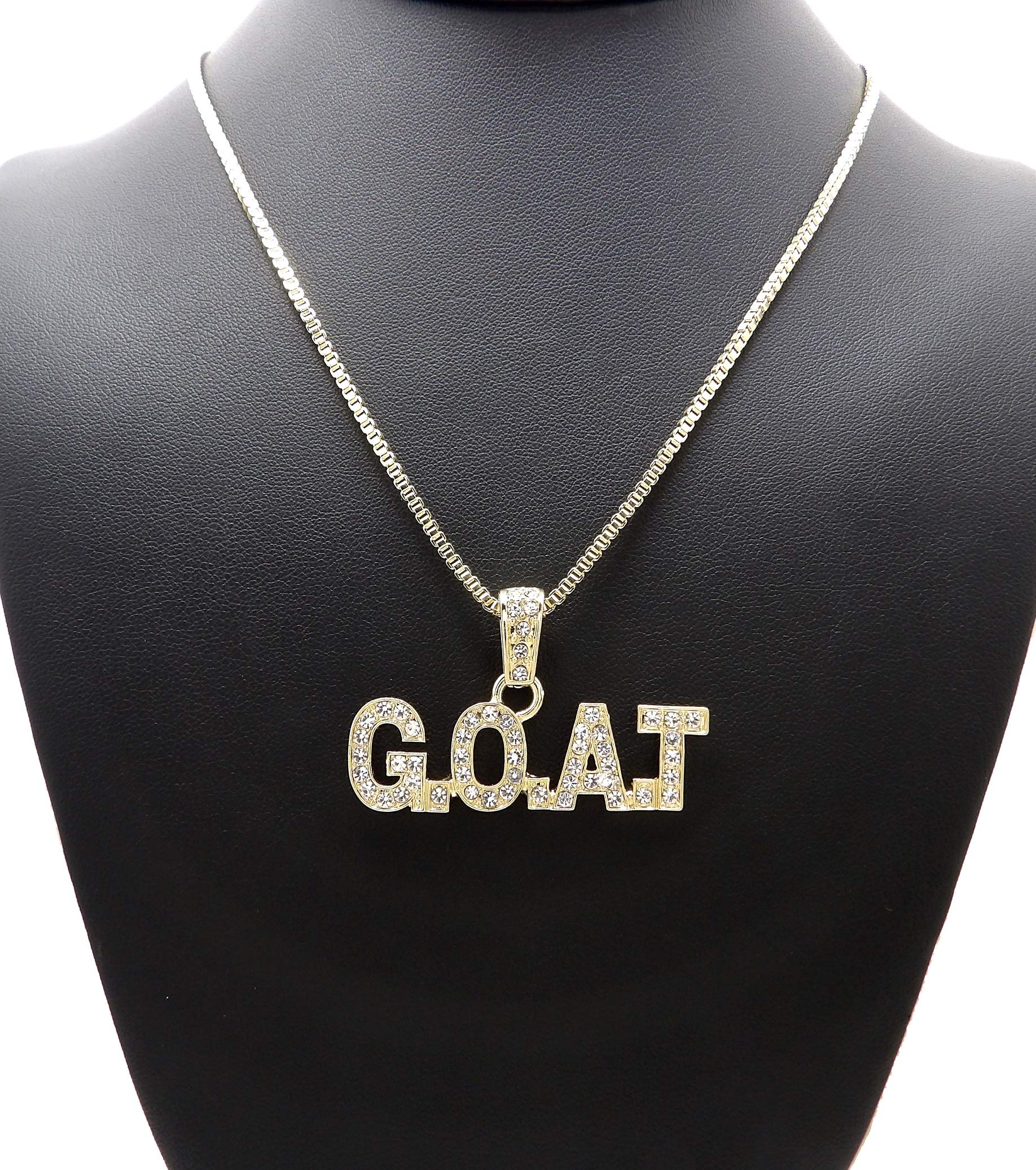 Hip Hop Goat Pendant Necklace - Gold/Silver Cuban Chain for Men's Jewelry & Streetwear Fashion