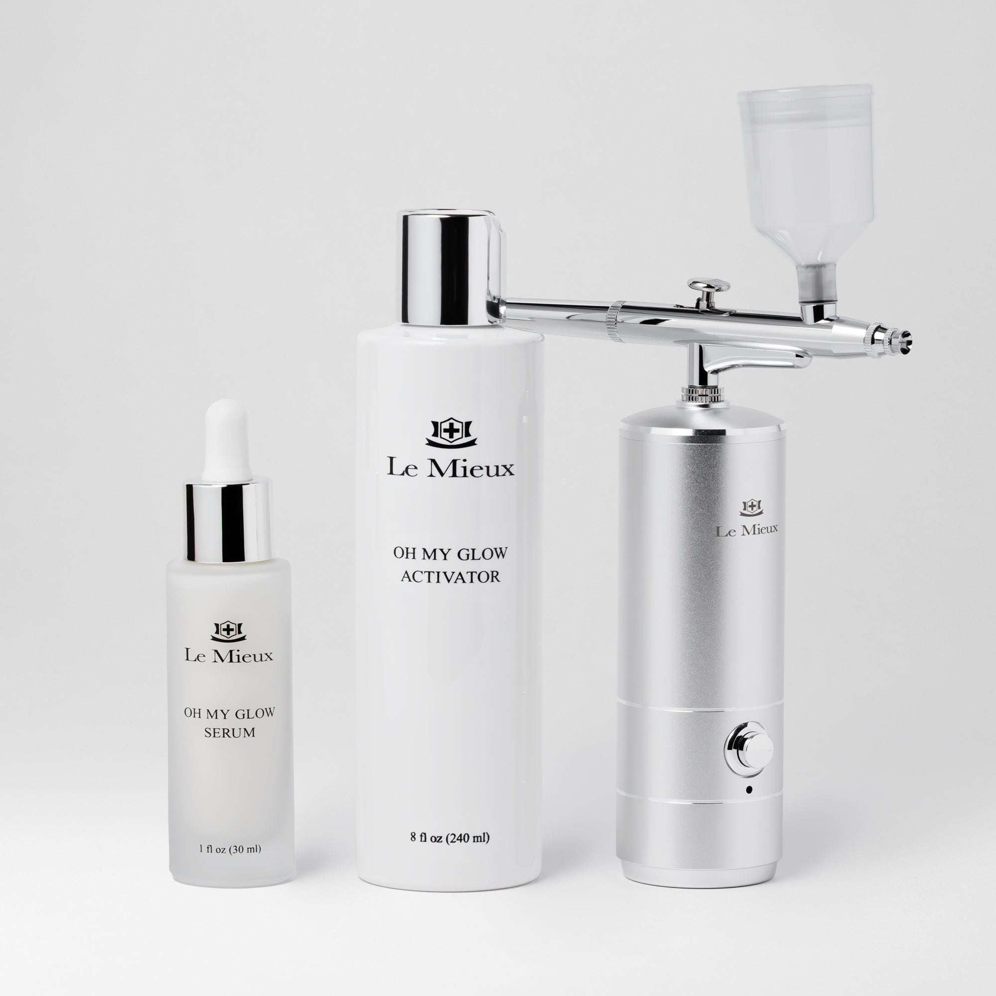 OMG Let's Glow Trio - 3-Piece Skincare Set for Radiant Skin | Brightening Face Mask, Serum & Moisturizer | Perfect for Night Routine & Self-Care Days