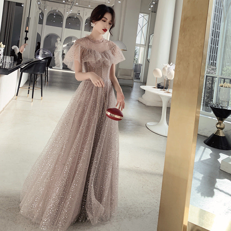Sparkly A-Line Tulle Prom Dress - Elegant Long Evening Gown for Formal Events | Perfect for Homecoming, Prom Night & Special Occasions