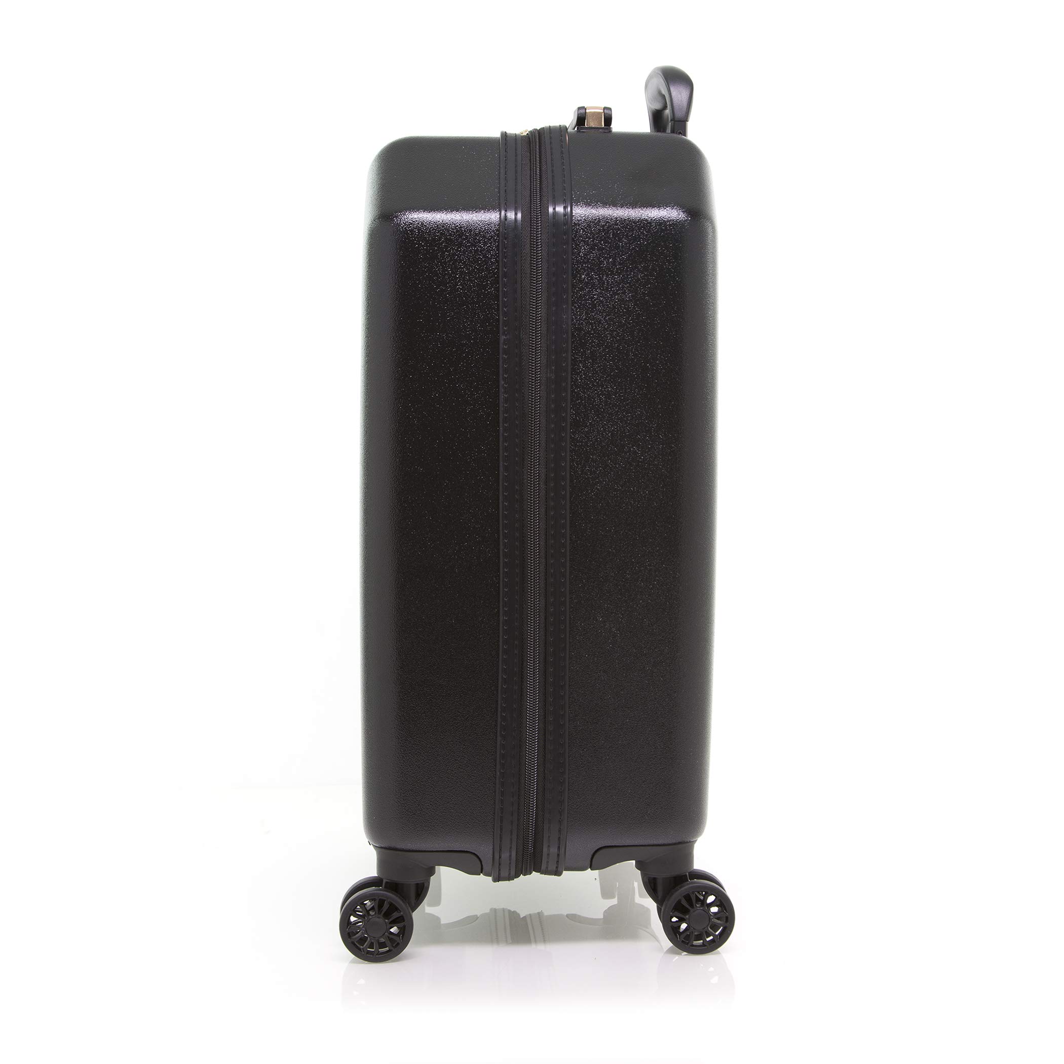 DKNY Chaos 22-Inch Hardside Spinner Luggage with TSA Lock - Black Carry-On Suitcase for Travel, Business Trips & Weekend Getaways