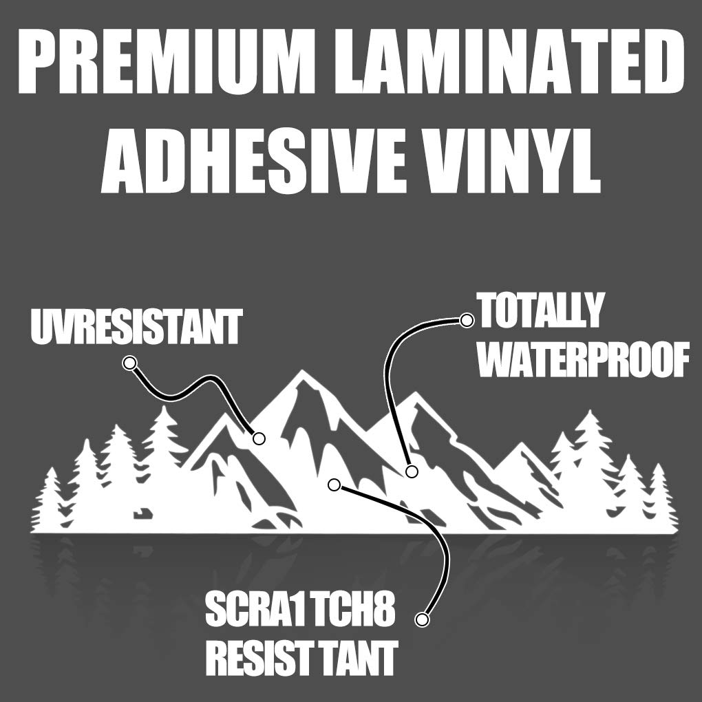 3-Pack White Tree Vinyl Stickers - Waterproof Decals for Cars, Laptops, Bumpers & Outdoor Use | Perfect for Nature Lovers & Adventure Enthusiasts