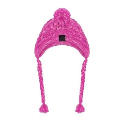 Polar Pom Pom Knit Dog Hat for Small Dogs - Warm Winter Pet Accessory in Pink | Perfect for Cold Weather, Outdoor Walks & Holiday Photos