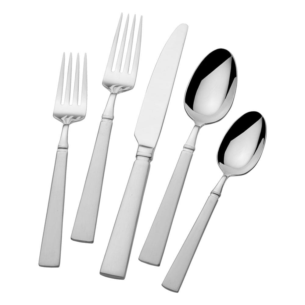 Simpatico 20-Piece Stainless Steel Flatware Set - Service for 4 People - Elegant Dining Utensils for Everyday Meals & Dinner Parties