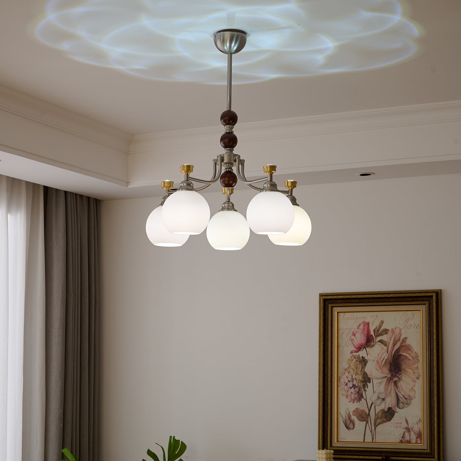 Lucienne Orb Chandelier - Modern Crystal Ceiling Light Fixture for Dining Room, Living Room, Bedroom | Elegant Lighting for Home Decor & Interior Design
