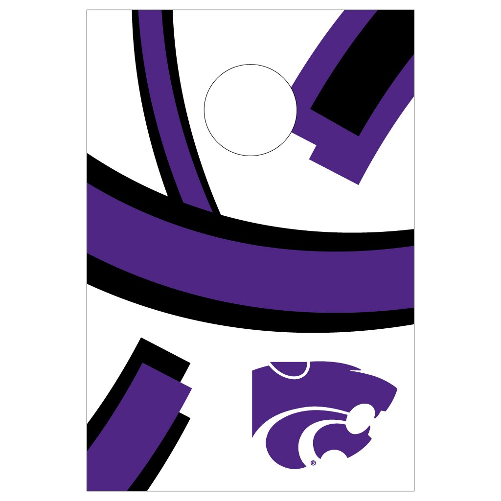 Kansas State University Cornhole Bag Toss Game Set - Official College Team Logo Outdoor Lawn Games for Tailgating, Backyard Parties, and Picnics