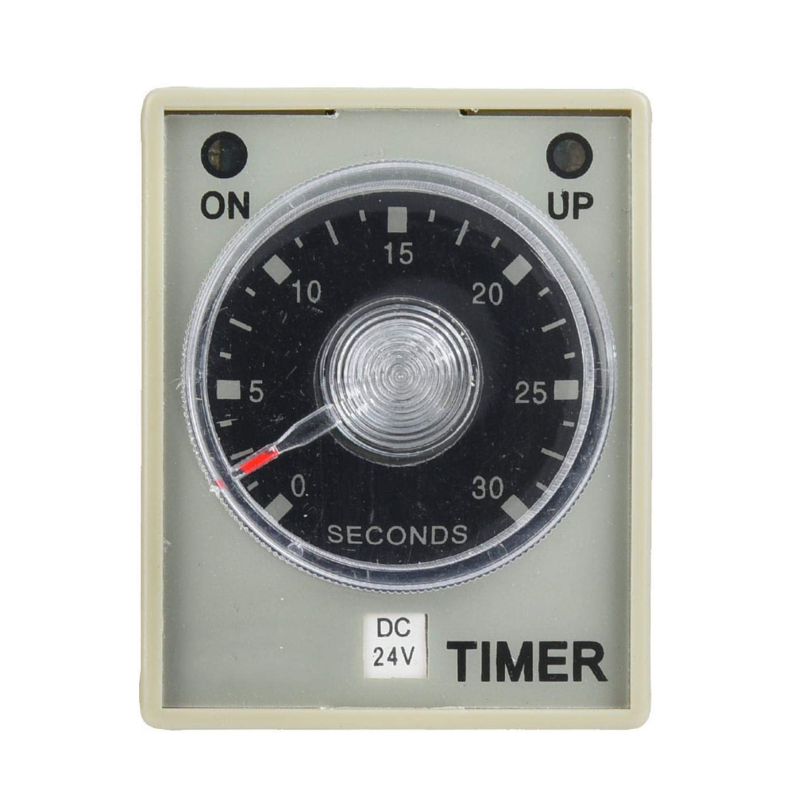 Industrial Delay Timer Relay 30S 8-Pin DIN Rail Mount - 12V/24V/110V/220V (DC24V) for Automation Systems | Perfect for PLC Control, HVAC & Machinery Timing Applications