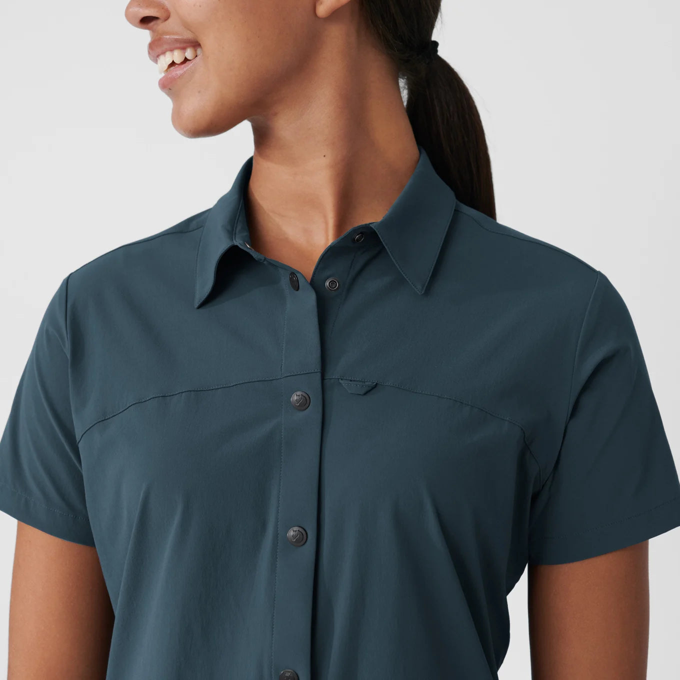 Fjallraven High Coast Lite Short Sleeve Shirt for Women - Lightweight Outdoor Travel & Hiking Top - Perfect for Camping, Backpacking and Summer Adventures